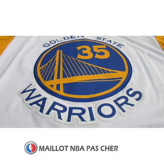 Maillot Golden State Warriors Kevin Durant 35 2017-18 Blanc